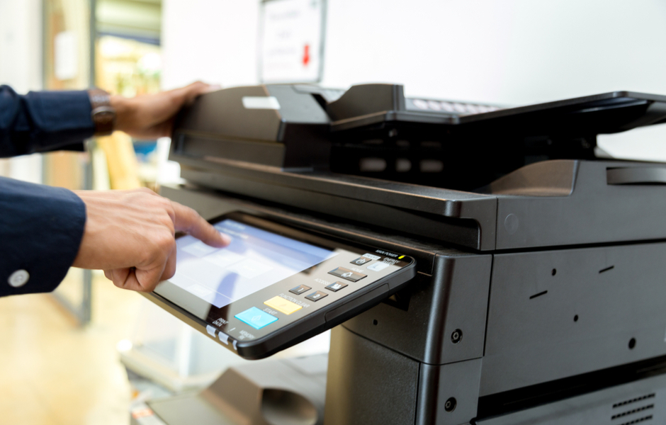 touchscreen on a printer